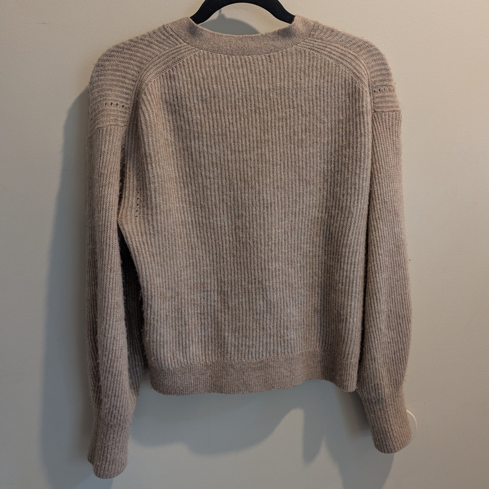 Baby Alpaca-Wool Cropped Cardigan - Picture 3 of 4